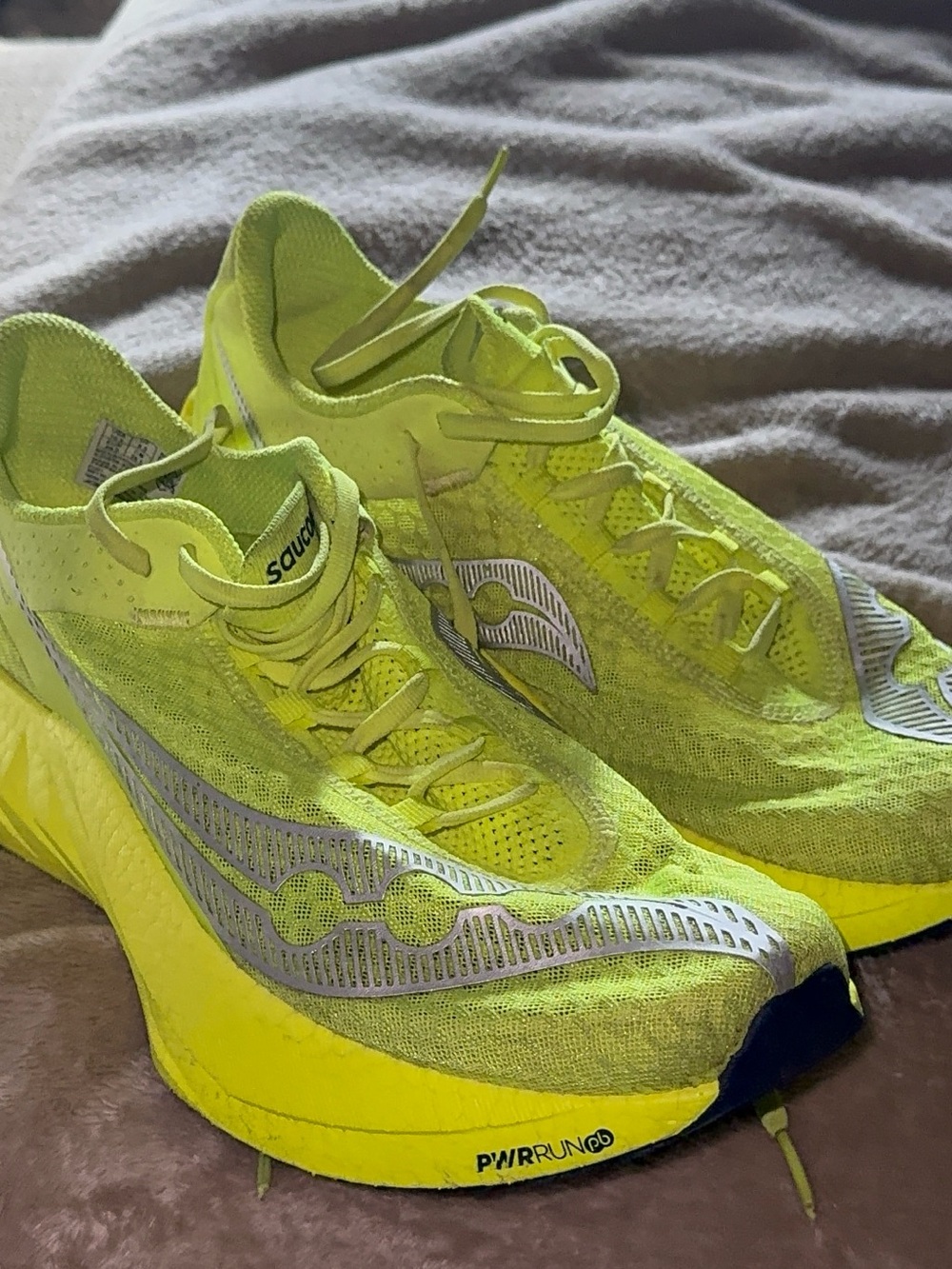 Saucony Bright Yellow Performance Running Shoes
